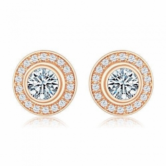 Cartier D'AMOUR Earrings in 18K Pink Gold with Diamond